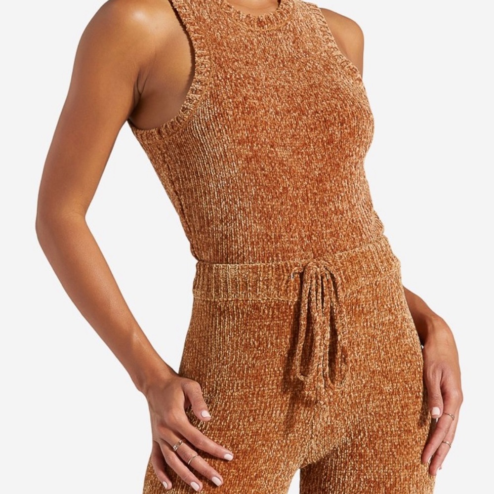 Tan jogger tank and pants